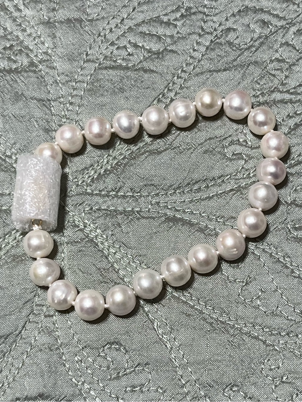 AAA 7-8 mm South Sea White Pearl Bracelet 14k Yellow Gold clasp 7.5-8" NEW